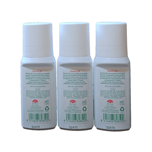 Lote 3 Unidades Gel Sin Dolor Rollon 60 ml