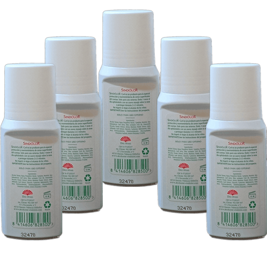 Sindolor Gel Rollon Pack 5 Unidades x 60 ml