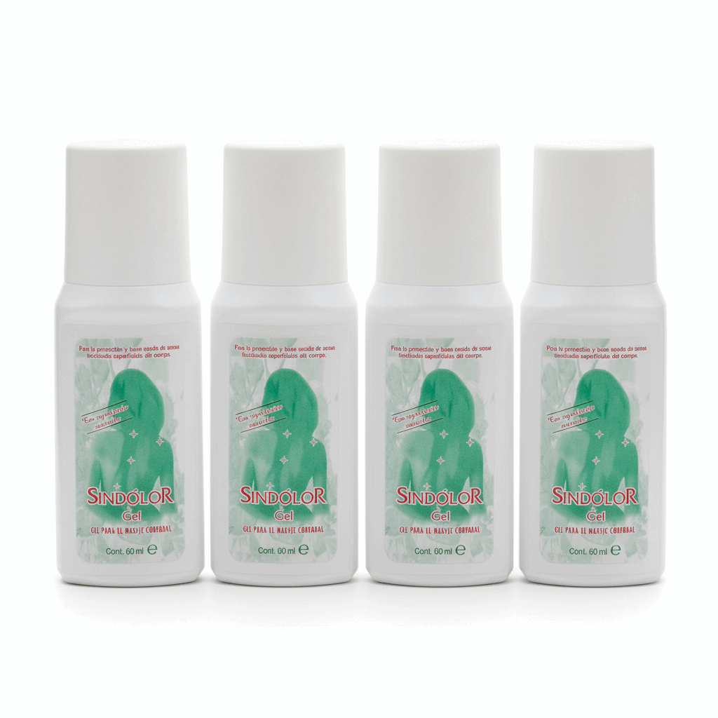 Sindolor Gel Roll-on. Lote 4 Unidades De 60 ml
