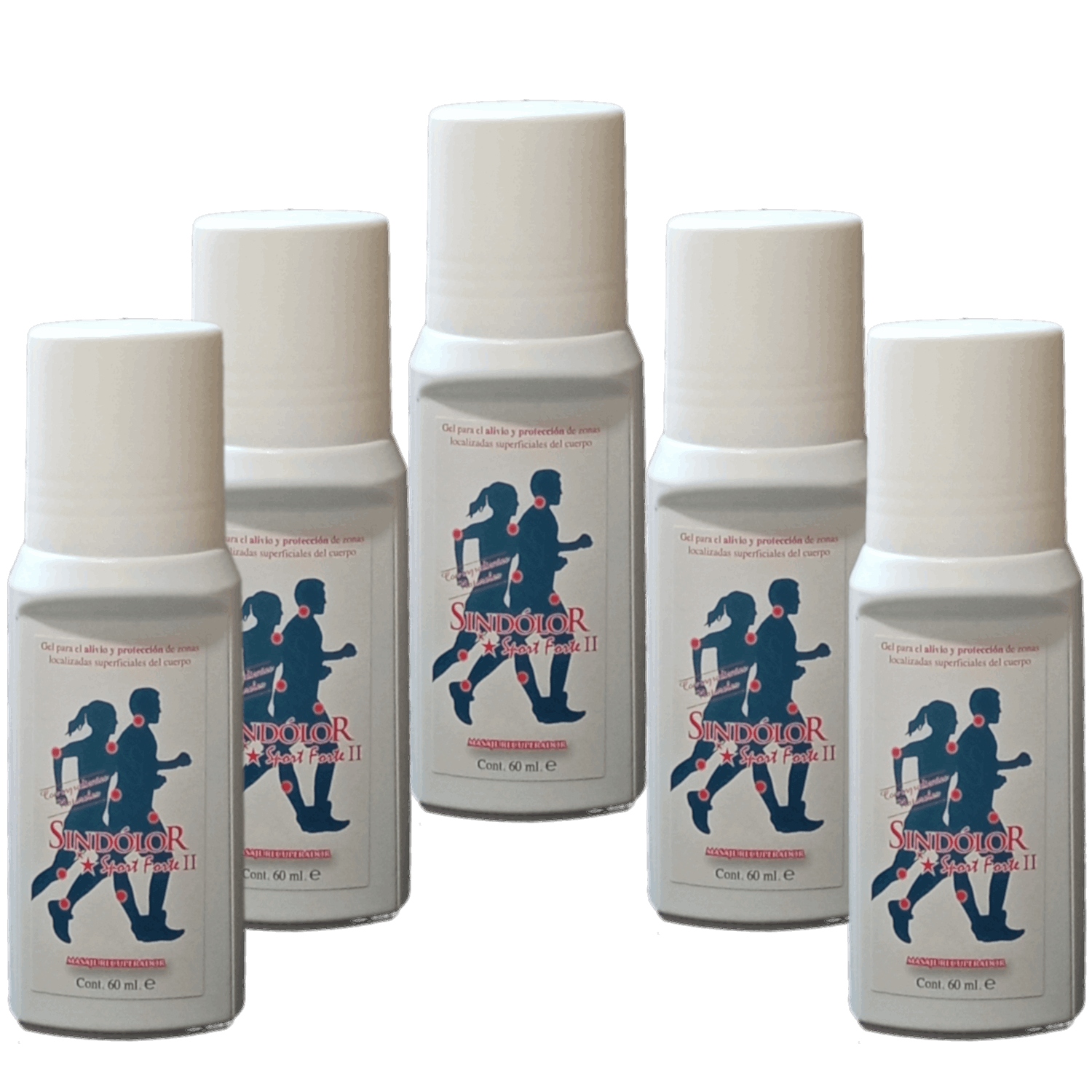 Sindolor Sport Forte Gel Rollon Pack 5 Unidades x 60 ml